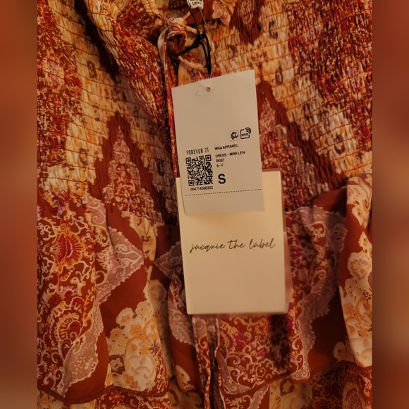 Forever 21 Jackie the Label off Shoulder Mini Dress Boho Size Small New … - Picture 4 of 8